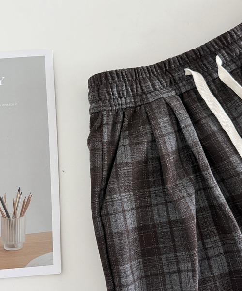 MAISON DE THERESE（メゾン ド テレーズ）の「チェック ハイウエストワイドパンツ（その他パンツ・レディース・ブラック/ブラウン/ネイビー・S/M/L）」の17枚目の写真
