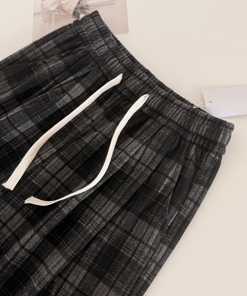 MAISON DE THERESE（メゾン ド テレーズ）の「チェック ハイウエストワイドパンツ（その他パンツ・レディース・ブラック/ブラウン/ネイビー・S/M/L）」の22枚目の写真