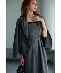 &. NOSTALGIA（アンドドットノスタルジア）の「【美香さんコラボ】二重衿チェックジャケット（テーラードジャケット）」