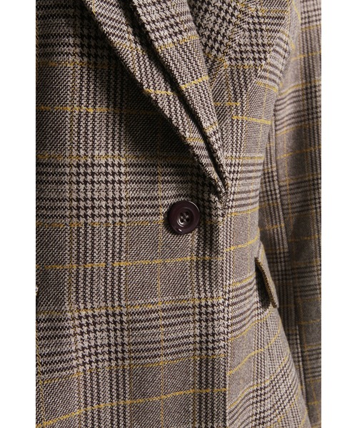 &. NOSTALGIA（アンドドットノスタルジア）の「【美香さんコラボ】二重衿チェックジャケット（テーラードジャケット・レディース・チャコールグレー/ブラウン・M）」の21枚目の写真
