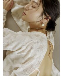 Ungrid | ウッドコンビフェイクレザーネックレス(ネックレス)