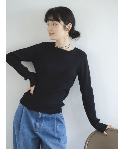 Ungrid（アングリッド）の「ウッドコンビフェイクレザーネックレス（ネックレス・レディース・ブラック/ブラウン・FREE）」の5枚目の写真