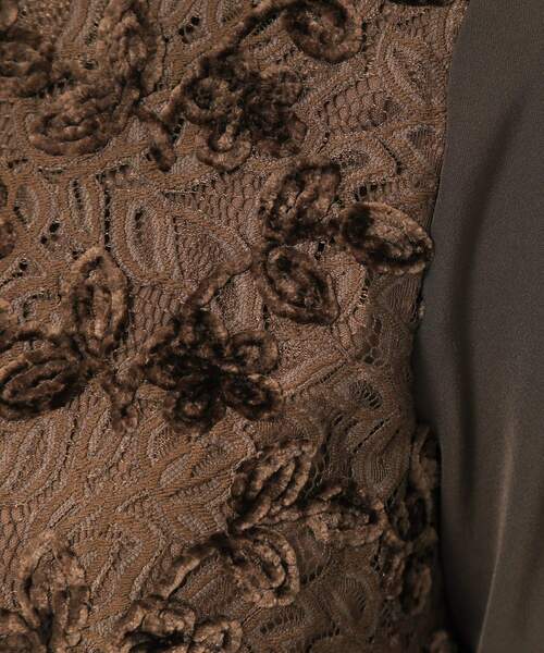 Sunauna(スーナウーナ)の「【モールレース/セットアップ可】パフスリーブブラウス(シャツ/ブラウス・レディース・オフホワイト/ブラック/ダークウッド・38/40)」の16枚目の写真