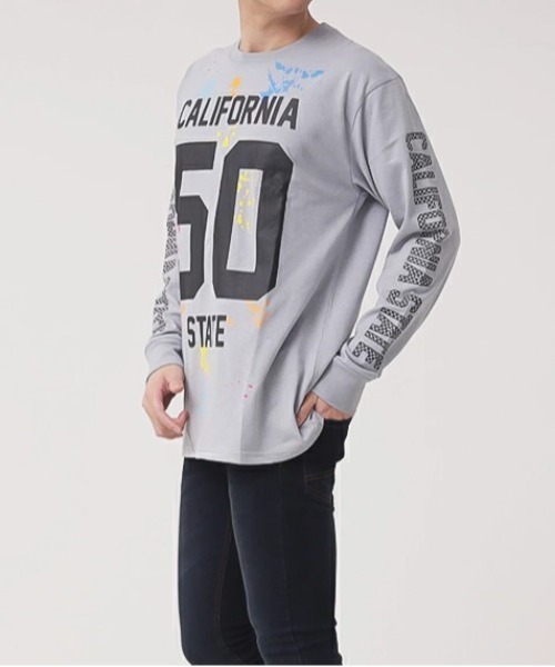 ARCHIVER(アーカイバ)の「【RES】天竺プリント長袖T(Tシャツ/カットソー・メンズ・ブラック/グレー/ホワイト・LARGE/MEDIUM)」の3枚目の写真