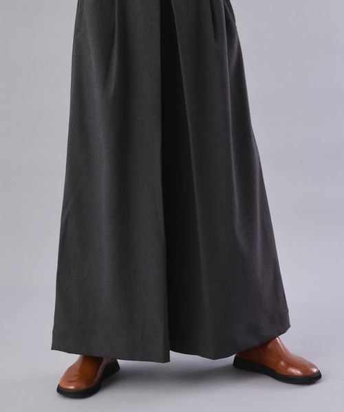 Muscat(マスカット)の「ボックスタックワイドパンツ(その他パンツ・レディース・グレー/ブラック/チャコールグレー・F)」の18枚目の写真