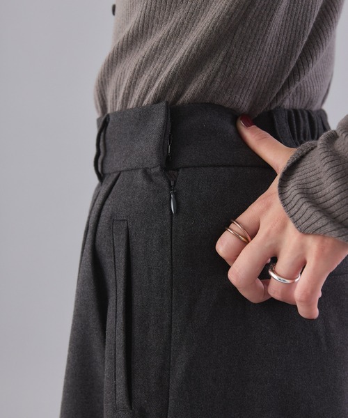 Muscat(マスカット)の「ボックスタックワイドパンツ(その他パンツ・レディース・グレー/ブラック/チャコールグレー・F)」の19枚目の写真