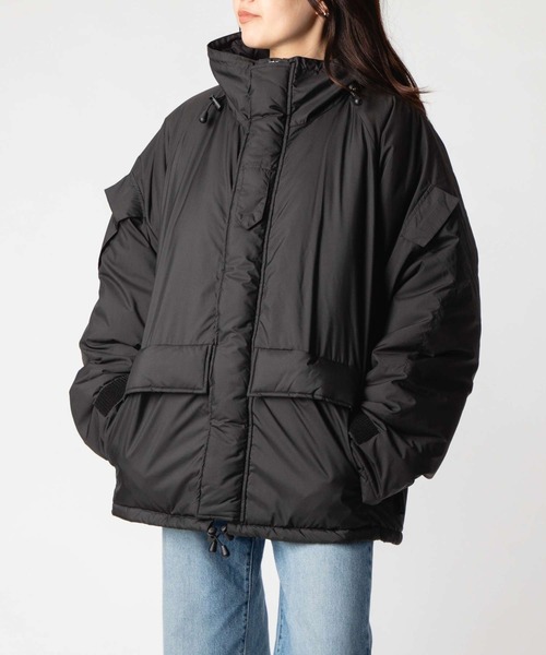 HOWDY.★ダウンジャケット (黒・F) アウター セール】LANCER TACTICAL SHELL JACKET ランサー ミリタリー 中わた