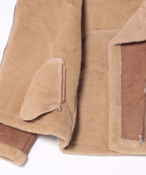 セール】もこもこムートンジャケット＆ミニバッグSET／3色展開