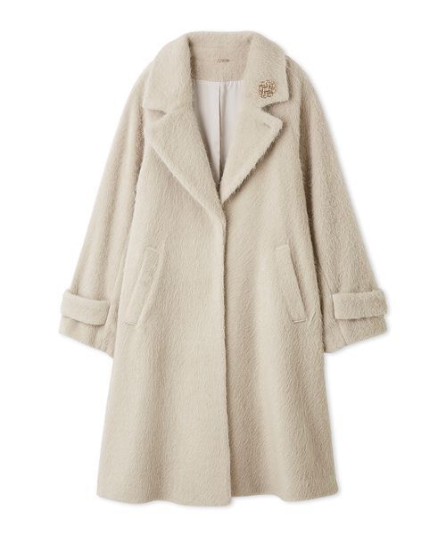 SNIDEL アイボリー　シャギーロングコート SNIDEL シャギーロングコート アイボリー