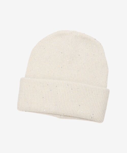 MAJESTIC LEGON（マジェスティックレゴン）の「スパンコールニットワッチ（ニットキャップ/ビーニー・レディース・アイボリー・FREE）」の4枚目の写真