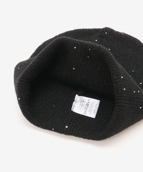 MAJESTIC LEGON（マジェスティックレゴン）の「スパンコールニットワッチ（ニットキャップ/ビーニー・レディース・アイボリー・FREE）」の7枚目の写真