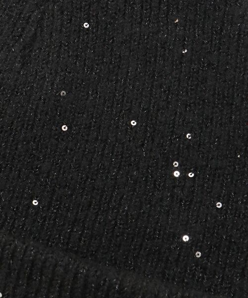 MAJESTIC LEGON（マジェスティックレゴン）の「スパンコールニットワッチ（ニットキャップ/ビーニー・レディース・アイボリー・FREE）」の8枚目の写真