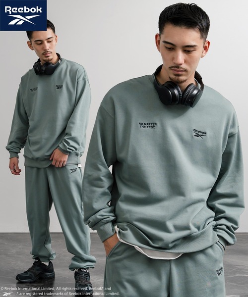 Reebok リーボック セットアップ オーバーサイズロゴ刺繍裏毛