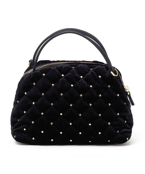 SHIPS（シップス）の「ポリエステル ベロア キルティング バッグ（ショルダーバッグ・レディース・ブラック・ONE SIZE）」の7枚目の写真