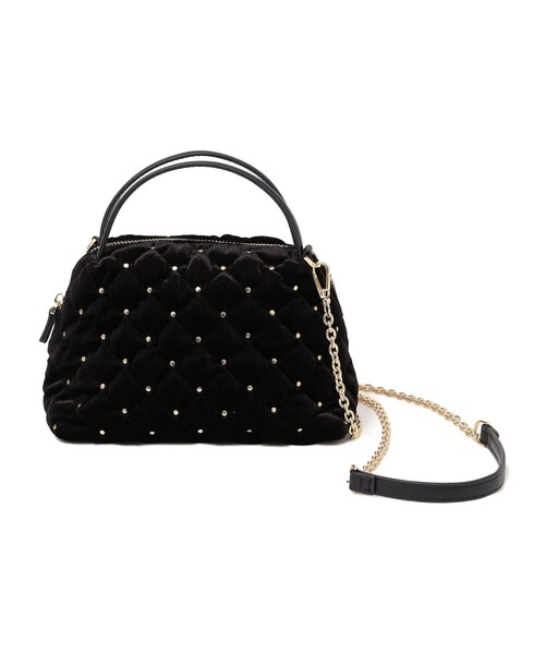 SHIPS（シップス）の「ポリエステル ベロア キルティング バッグ（ショルダーバッグ・レディース・ブラック・ONE SIZE）」の8枚目の写真