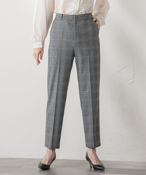 la.f…（ラエフ）の「ピクシエスタストレートパンツ≪洗濯機で洗える≫（スラックス・レディース・キャメル/ブラック系その他/ブラック/ホワイト・9号/11号/7号）」の4枚目の写真