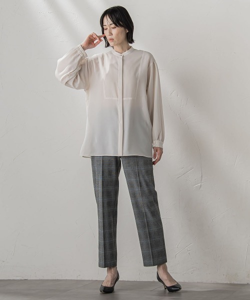 la.f…（ラエフ）の「ピクシエスタストレートパンツ≪洗濯機で洗える≫（スラックス・レディース・キャメル/ブラック系その他/ブラック/ホワイト・9号/11号/7号）」の10枚目の写真