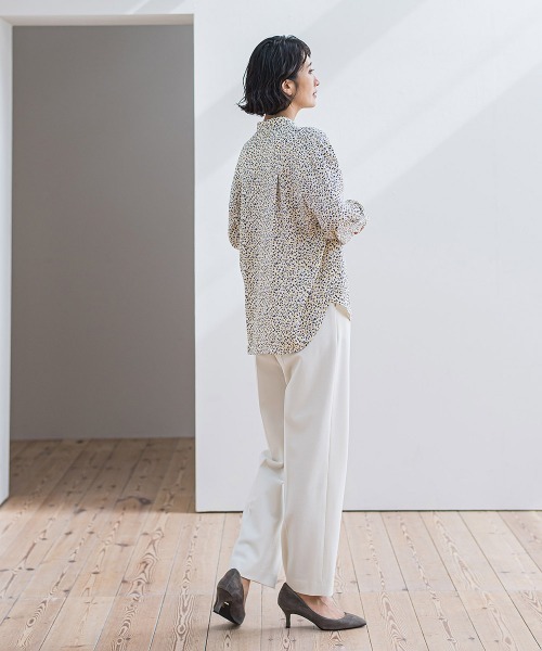 la.f…（ラエフ）の「ピクシエスタストレートパンツ≪洗濯機で洗える≫（スラックス・レディース・キャメル/ブラック系その他/ブラック/ホワイト・9号/11号/7号）」の18枚目の写真
