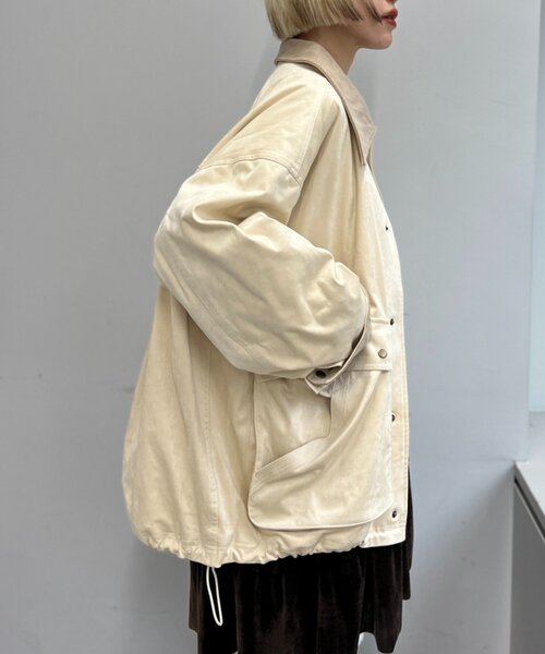 スエードライク中綿ジャケット（その他アウター）｜w closet（ダブル