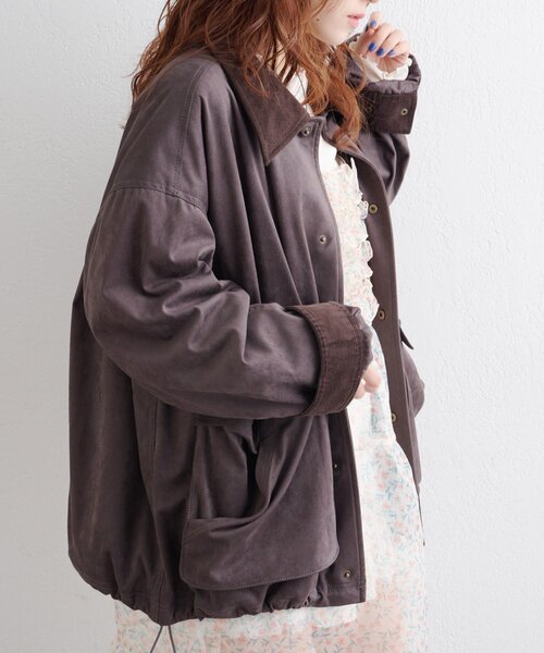 ジャケット・アウター Tos スエードライク中綿ジャケット（その他アウター）｜w closet（ダブル