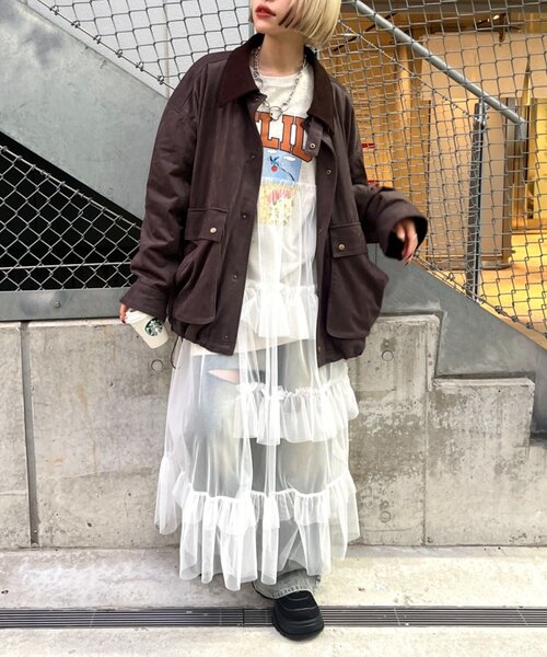 スエードライク中綿ジャケット（その他アウター）｜w closet（ダブル