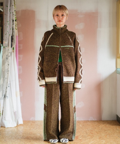 ホームウェアのニットトラックジャケット（ニット/セーター）｜PAMM