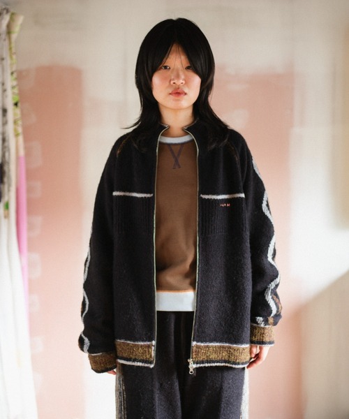 ホームウェアのニットトラックジャケット（ニット/セーター）｜PAMM