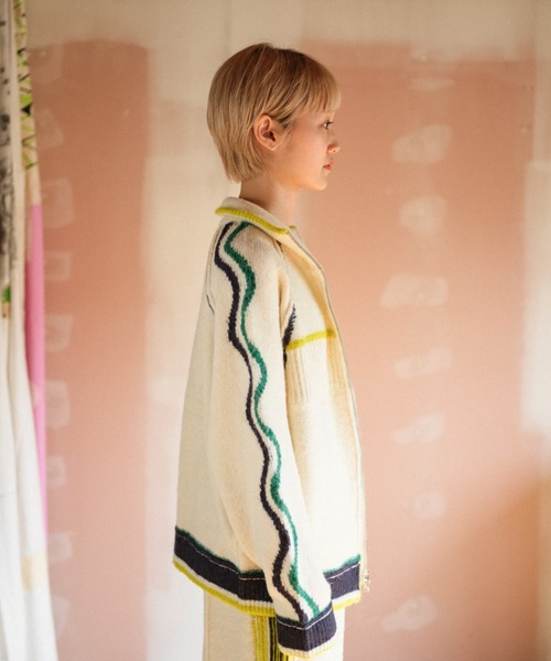 ホームウェアのニットトラックジャケット（ニット/セーター）｜PAMM