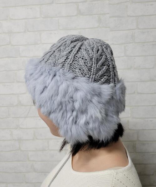 セール】ファー 耳付き ニット（ニットキャップ/ビーニー）｜one