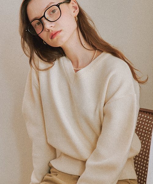 RONRON（ロンロン）の「V NECK BALLOON KNIT PULLOVER IVORY（ニット/セーター・レディース・その他・FREE）」の5枚目の写真