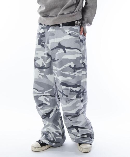 SHORT ROUND（ショートラウンド）の「SHORT ROUND/パラシュートカモフラパンツ（カーゴパンツ・メンズ・その他1/その他2・MEDIUM/LARGE）」の2枚目の写真