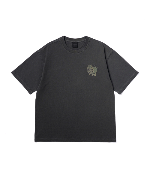 GAKKAI UNIONS(ガッカイユニオンズ)の「ポケットゲーマーピグメント半袖Tシャツチャコール(Tシャツ/カットソー・レディース・その他・MEDIUM/LARGE)」の2枚目の写真