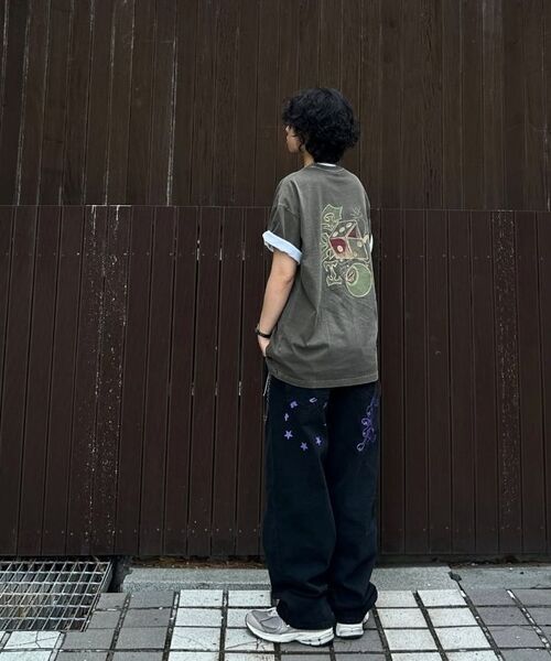 GAKKAI UNIONS(ガッカイユニオンズ)の「ポケットゲーマーピグメント半袖Tシャツチャコール(Tシャツ/カットソー・レディース・その他・MEDIUM/LARGE)」の6枚目の写真
