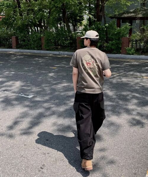 GAKKAI UNIONS(ガッカイユニオンズ)の「ポケットゲーマーピグメント半袖Tシャツチャコール(Tシャツ/カットソー・レディース・その他・MEDIUM/LARGE)」の7枚目の写真