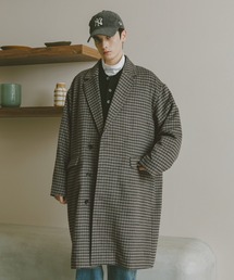 RAGEBLUE（レイジブルー）の「CHECK MOTIF OVER CHESTER COAT / チェック柄/オーバーチェスターコート（チェスターコート）」