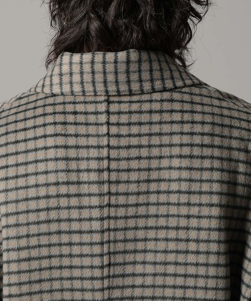 RAGEBLUE（レイジブルー）の「CHECK MOTIF OVER CHESTER COAT / チェック柄/オーバーチェスターコート（チェスターコート・メンズ・グレー系その他/ブラウン系その他・MEDIUM/LARGE）」の20枚目の写真