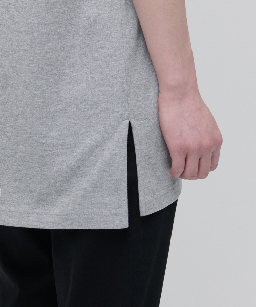MUSINSA STANDARD（ムシンサスタンダード）の「レイヤードクルーネックTシャツ_ロング丈 [ミディアムグレー]（Tシャツ/カットソー・メンズ・その他・SMALL/MEDIUM/X-SMALL）」の7枚目の写真
