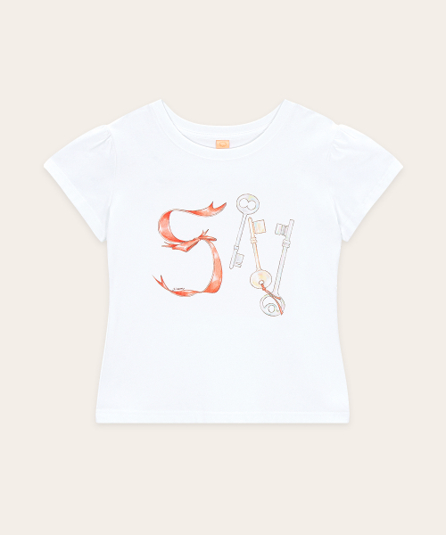 SINOON(シヌーン)の「SN Ribbon Puff T-Shirt (White)(Tシャツ/カットソー・レディース・ホワイト・SMALL/MEDIUM)」の4枚目の写真