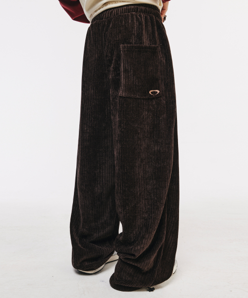 SCALLYWAG（スカリーワグ）の「イージーコーデュロイワイドパンツ[ブラウン]（スウェットパンツ・レディース・その他・MEDIUM/LARGE）」の2枚目の写真