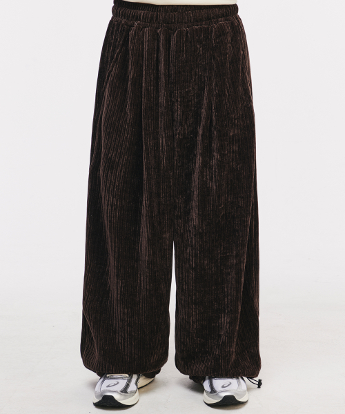 SCALLYWAG（スカリーワグ）の「イージーコーデュロイワイドパンツ[ブラウン]（スウェットパンツ・レディース・その他・MEDIUM/LARGE）」の6枚目の写真