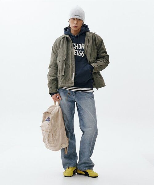 XERO（ゼロ）の「Washed Wide Denim Pants [2 Colors]（デニムパンツ・メンズ・ブルー/ベージュ・MEDIUM/LARGE/X-LARGE）」の4枚目の写真