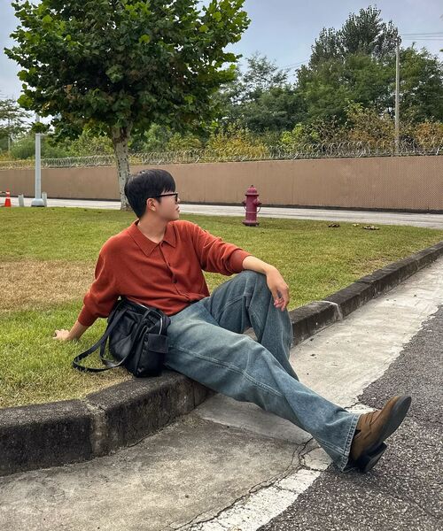 XERO（ゼロ）の「Washed Wide Denim Pants [2 Colors]（デニムパンツ・メンズ・ブルー/ベージュ・MEDIUM/LARGE/X-LARGE）」の5枚目の写真