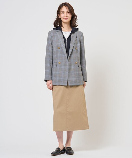 J.PRESS Ladies(J.プレス レディス)の「ANASTASIAトロ ダブル ジャケット(テーラードジャケット・レディース・ネイビー系/グレー系3・XS/S)」の7枚目の写真