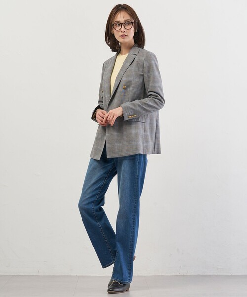 J.PRESS Ladies(J.プレス レディス)の「ANASTASIAトロ ダブル ジャケット(テーラードジャケット・レディース・ネイビー系/グレー系3・XS/S)」の9枚目の写真