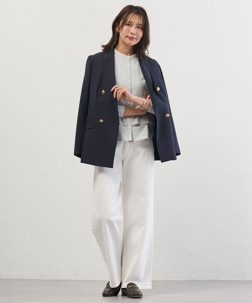 J.PRESS Ladies(J.プレス レディス)の「ANASTASIAトロ ダブル ジャケット(テーラードジャケット・レディース・ネイビー系/グレー系3・XS/S)」の15枚目の写真