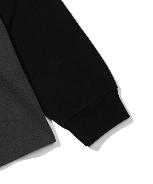 Teem Store（チームストア）の「WAS HERE T-SHIRTS / ラグランンスリーブフロントロゴロンT（Tシャツ/カットソー・レディース・ブラック/グレー・F）」の3枚目の写真