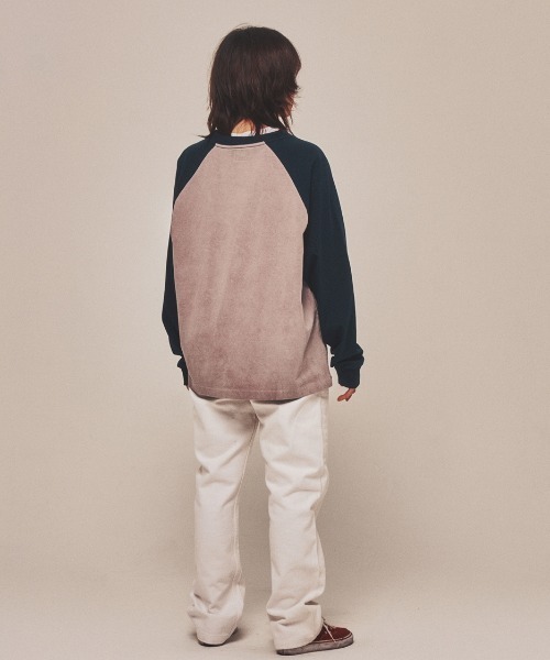 Teem Store（チームストア）の「WAS HERE T-SHIRTS / ラグランンスリーブフロントロゴロンT（Tシャツ/カットソー・レディース・ブラック/グレー・F）」の18枚目の写真