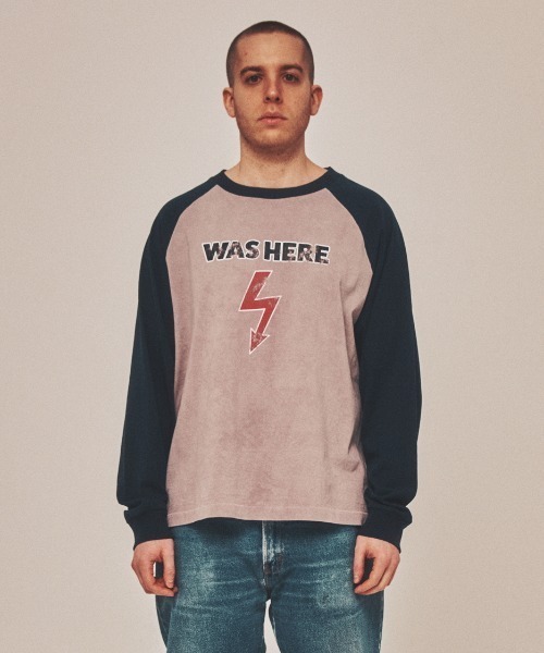 Teem Store（チームストア）の「WAS HERE T-SHIRTS / ラグランンスリーブフロントロゴロンT（Tシャツ/カットソー・レディース・ブラック/グレー・F）」の22枚目の写真