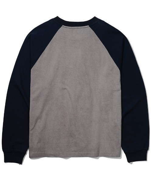 Teem Store（チームストア）の「WAS HERE T-SHIRTS / ラグランンスリーブフロントロゴロンT（Tシャツ/カットソー・レディース・ブラック/グレー・F）」の6枚目の写真