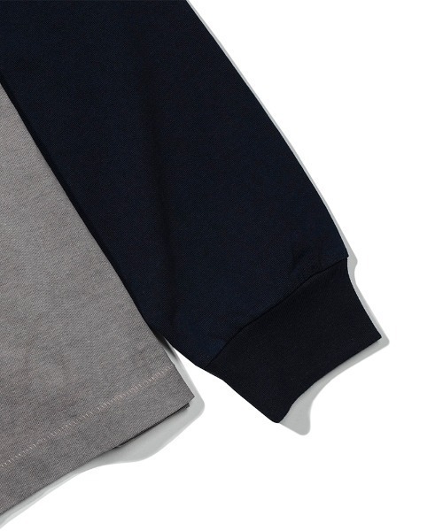 Teem Store（チームストア）の「WAS HERE T-SHIRTS / ラグランンスリーブフロントロゴロンT（Tシャツ/カットソー・レディース・ブラック/グレー・F）」の8枚目の写真